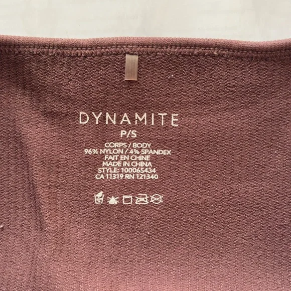 Dynamite Ribbed Square-Neck Tank Top - Chocolate Brown - Picture 3 of 3